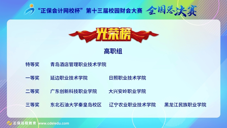 “正保会计网校杯”第十三届校园财会大赛全国总决赛顺利举行 “正保会计网校杯”第十三届校园财会大赛全国总决赛顺利举行