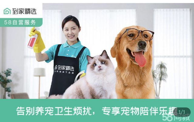 南宫NG·28(中国)官方网站58同城到家精选推出养宠家庭专属保洁服务最快1小时(图1)