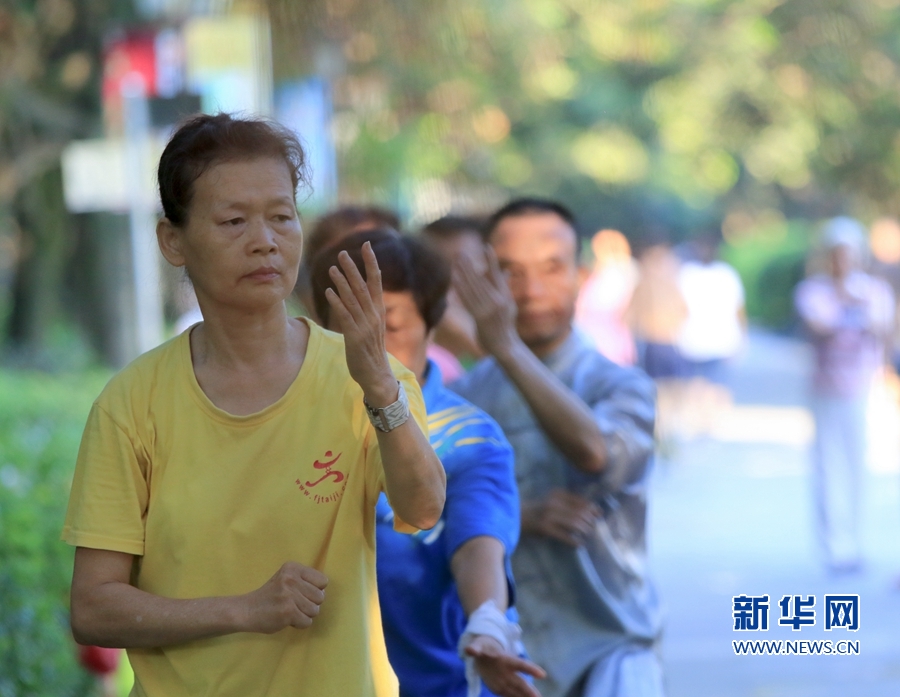 【组图】伏天里的福州：早晚健身融入生活