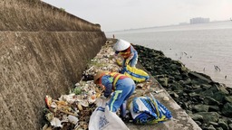 治理海漂垃圾 广州城管以“绣花功夫”守护洁净海岸线