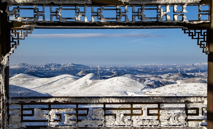 贵州赫章：高原雪景美如画