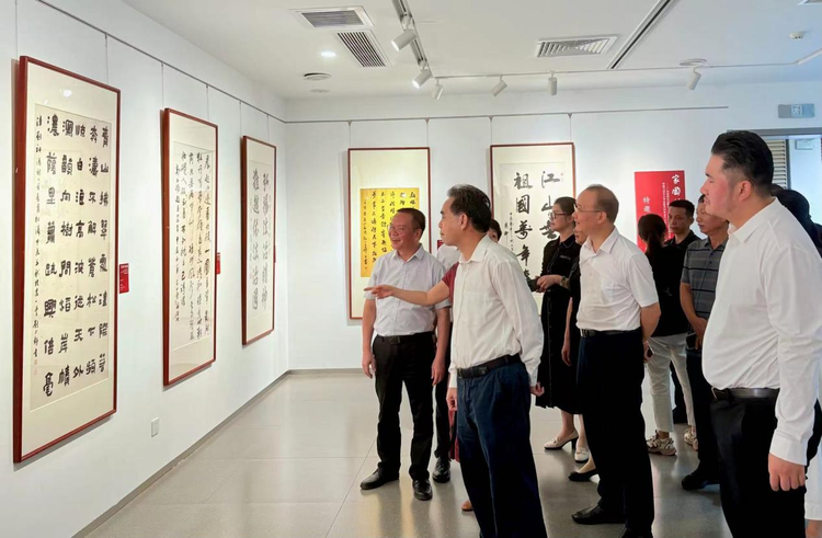 广西举办“家国情怀”主题书画展 128幅作品集中展出