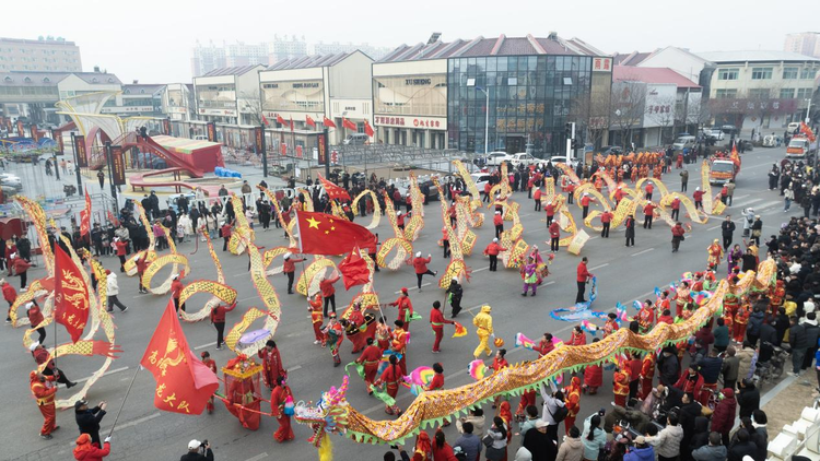 河北高阳：花会展演闹新春