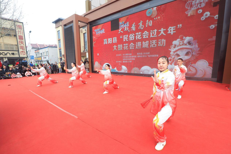 河北高阳：花会展演闹新春