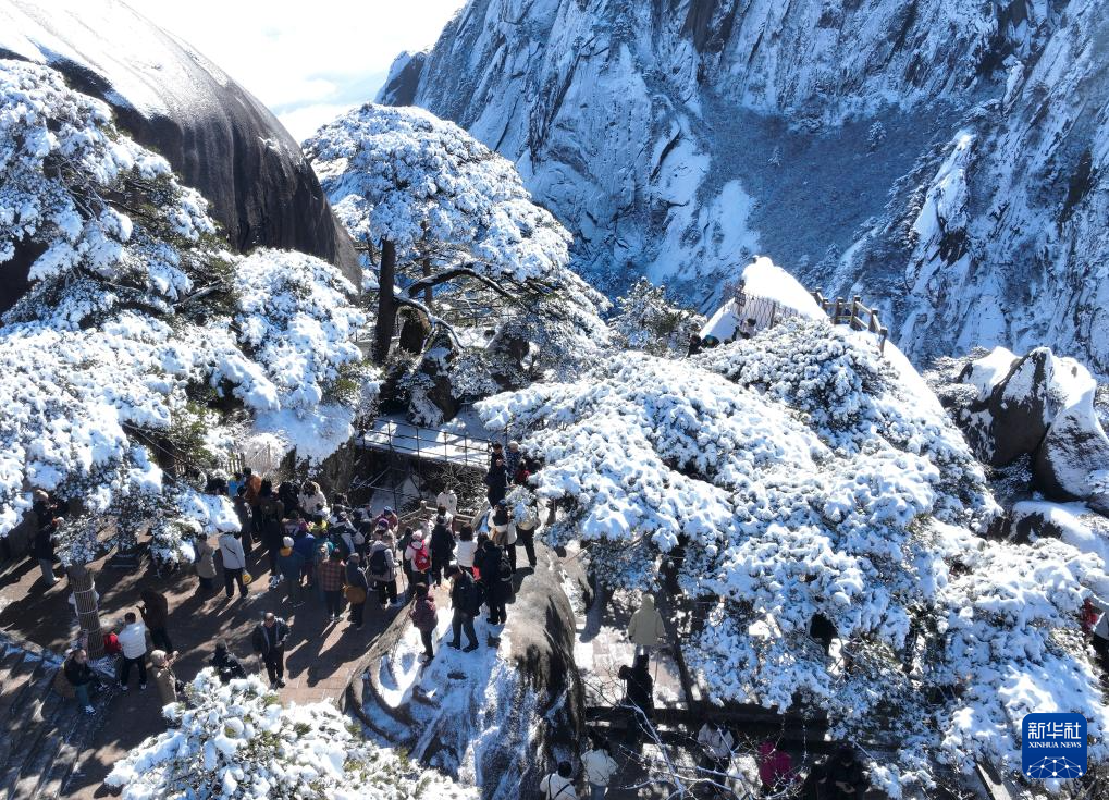 雪后黄山景美如画