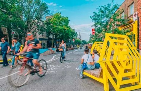 非永久性街道设计：探索蒙特利尔的城市空间创新(之一)