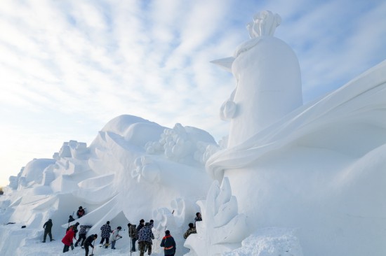 第37届太阳岛国际雪雕艺术博览会试开园