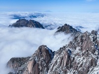 雪后黄山景美如画