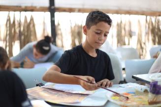 UNESCO Provides Psychosocial Support to Children and Youth in Gaza Through Art Therapy, Cultural, and Artistic Activities