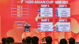 U20亚洲杯抽签 中国队与澳大利亚队同组