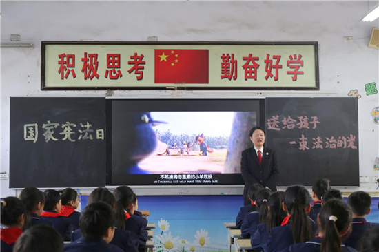 焦作市武陟县法院：“宪”进校园 法护成长