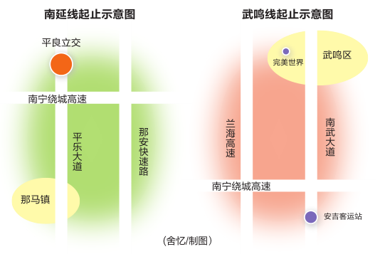 地铁3号线南延、市郊铁路武鸣线招标 3号线南延线设站6座，为五象南区域带来交通便利