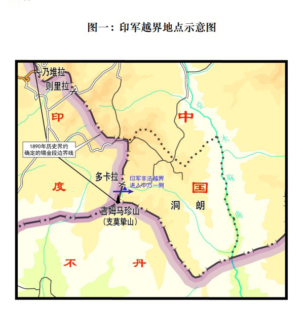 印度边防部队在中印边界锡金段越界进入中国领土的事实和中国的立场（全文）