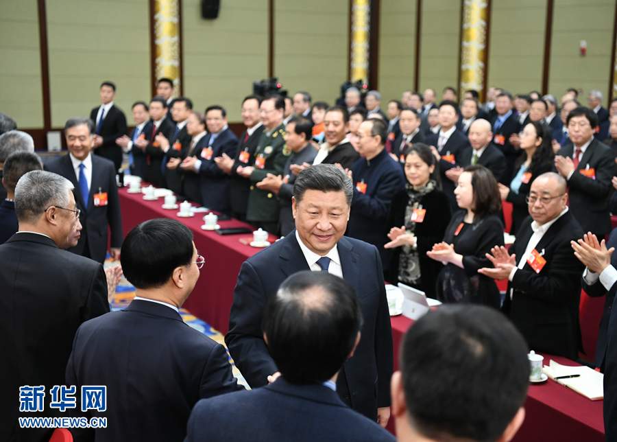 习近平看望参加政协会议的文艺界社科界委员