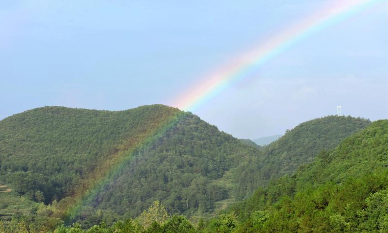 【区县联动】【酉阳】酉阳后坪乡雨后现美丽彩虹