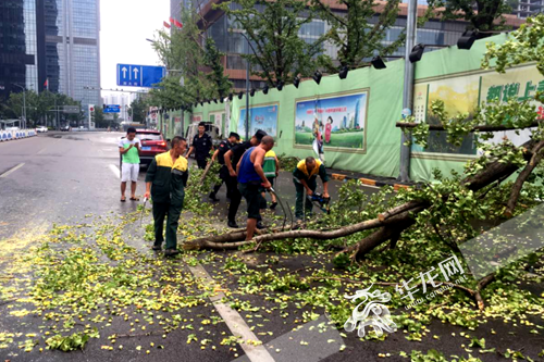 【区县联动】【江北】江北：积极应对强降雨天气 做好抗灾救灾工作