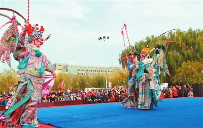 《战沈州》在铁岭县腰堡镇上演