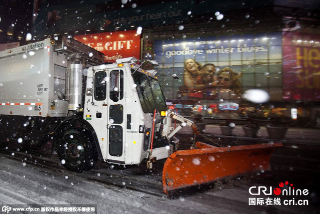 美国中西部东部再迎强降雪 23州发布暴风雪警报