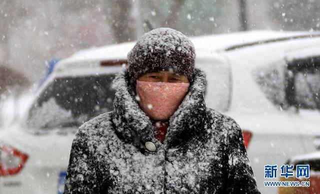 新疆阿勒泰地区普降大雪