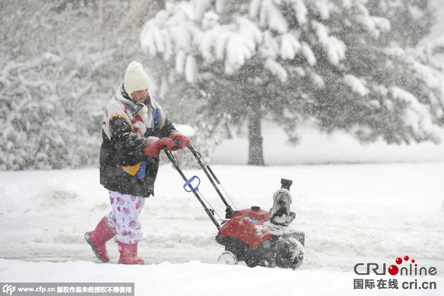 美国东北部3周内遭遇4场暴风雪 风暴向西南蔓延