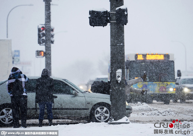 美国东北部3周内遭遇4场暴风雪 风暴向西南蔓延