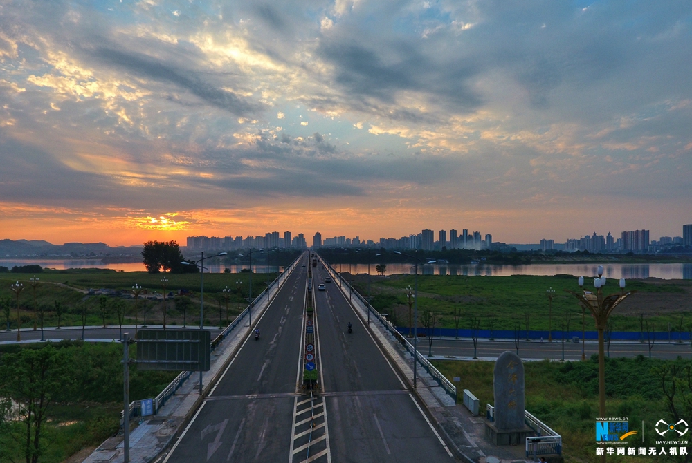 【焦点图】航拍宜居之城重庆潼南 山城里的“小平原”