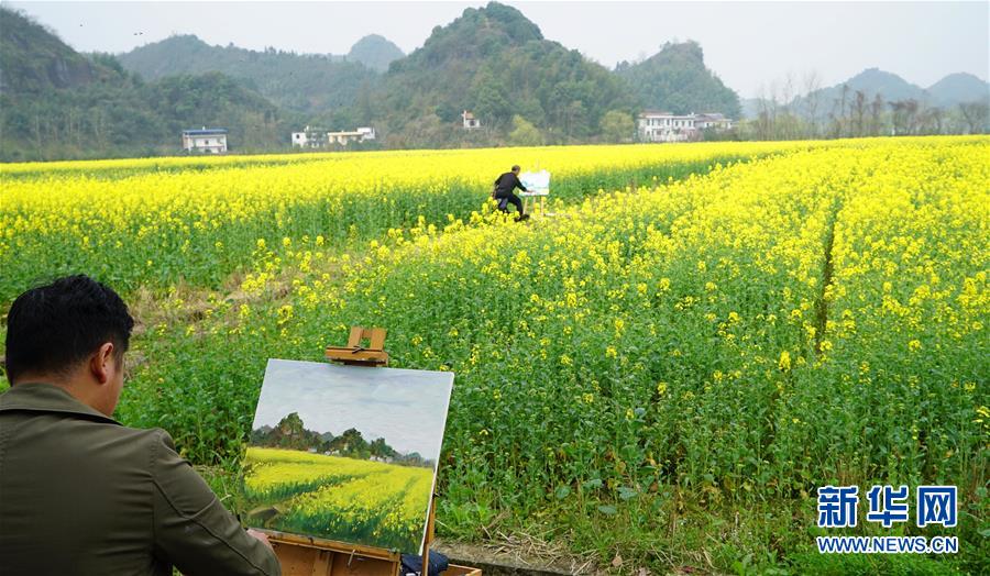 江西东桥镇：赣西大地 油菜花开