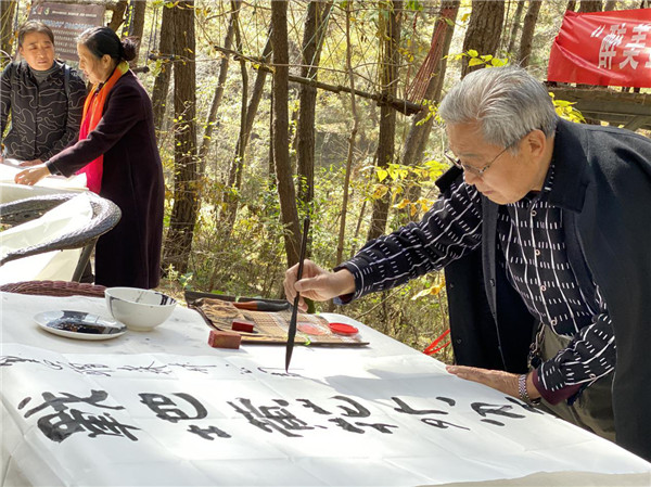 延安黄陵国家森林公园开展多种敬老、踏秋活动