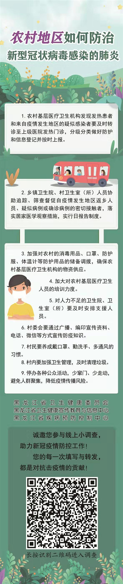 《一图读懂》农村地区如何防治新型冠状病毒感染的肺炎