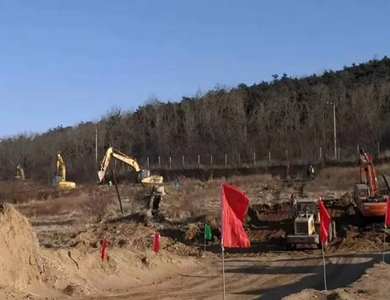 直达辽宁（锦州）传染病区域集中救治中心的道路24小时加紧施工