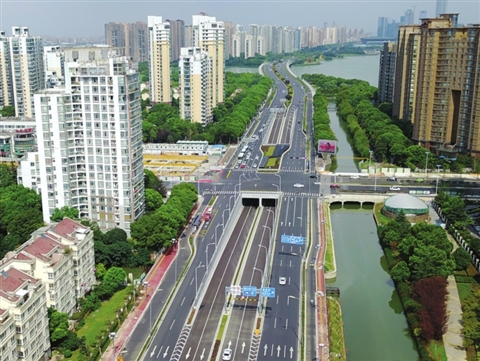 （交通运输）苏州星港街隧道及现代大道下立交工程正式通车