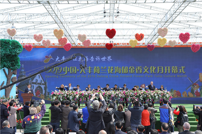 （原创 旅游列表 三吴大地盐城 移动版）荷兰花海郁金香文化月：花车巡游演绎荷兰风情