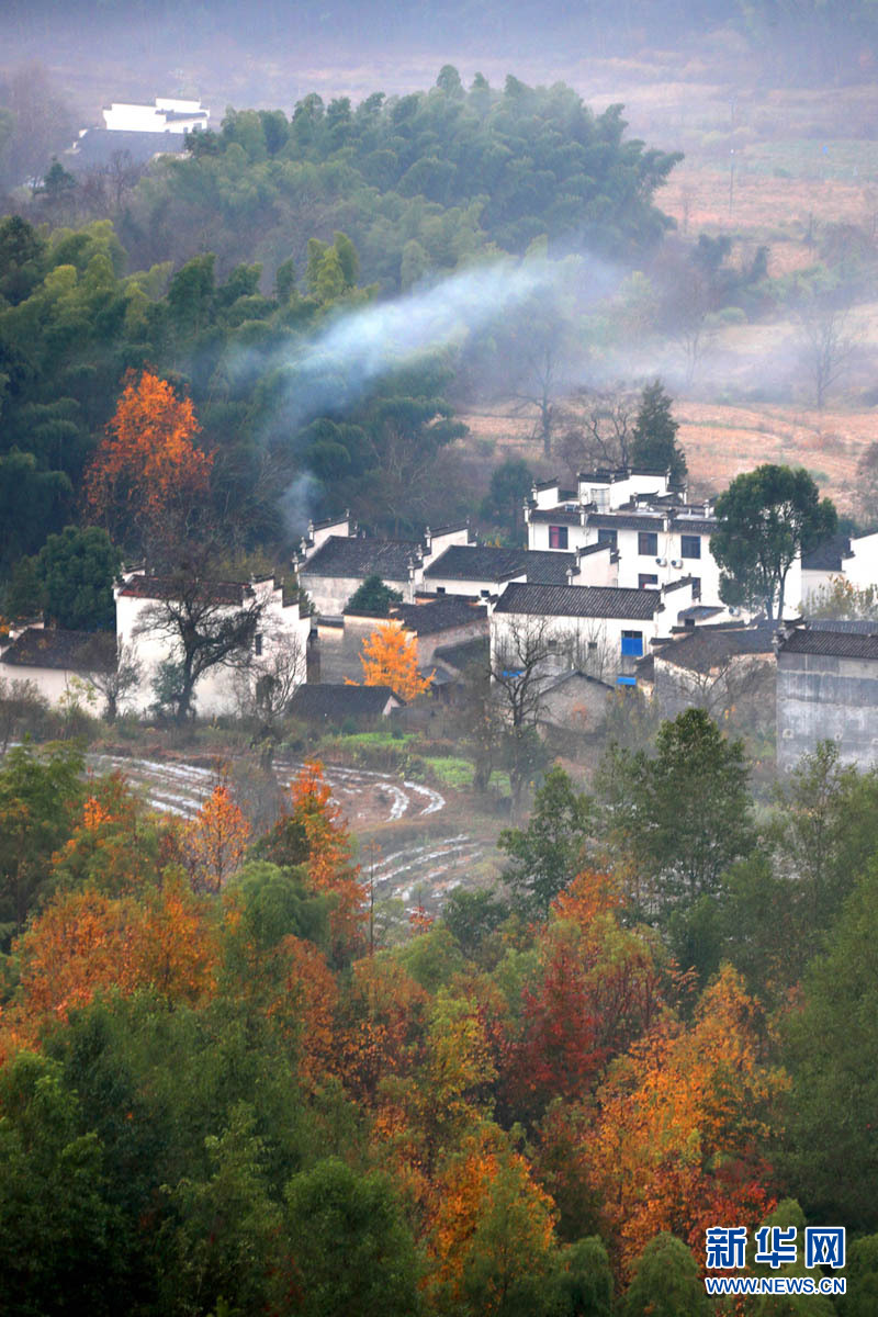 安徽塔川古村：云雾塔川如仙境