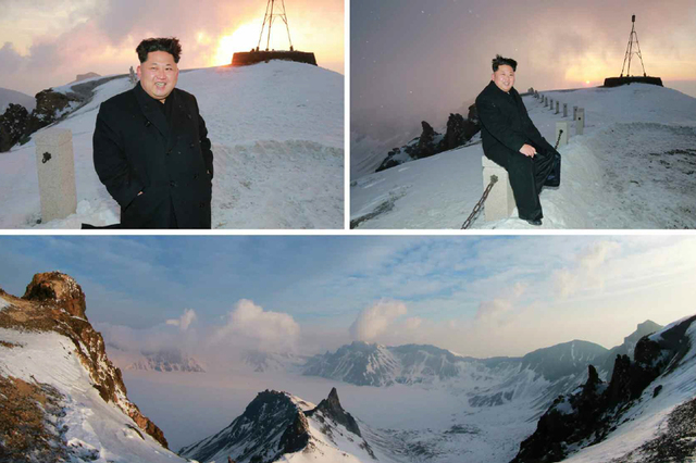 金正恩与飞行员凌晨登山：要当以一敌百红色苍鹰