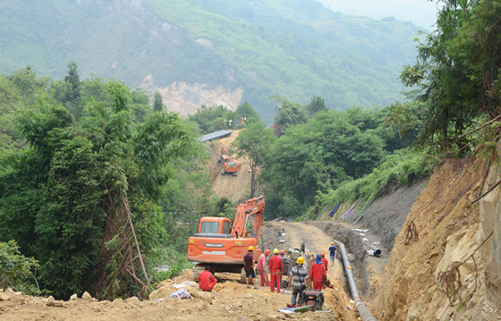 【区县联动列表】梁平左柏水库复建公路贯通 燃气管道正加紧施工