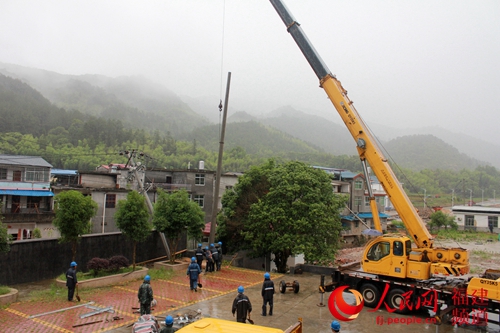 降雨致福建11万户停电 安砂水库洪水百年一遇