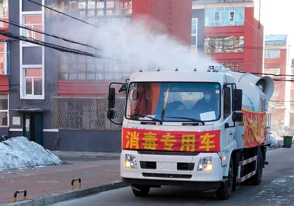 齐齐哈尔市铁锋区开展全区全覆盖无死角大消毒