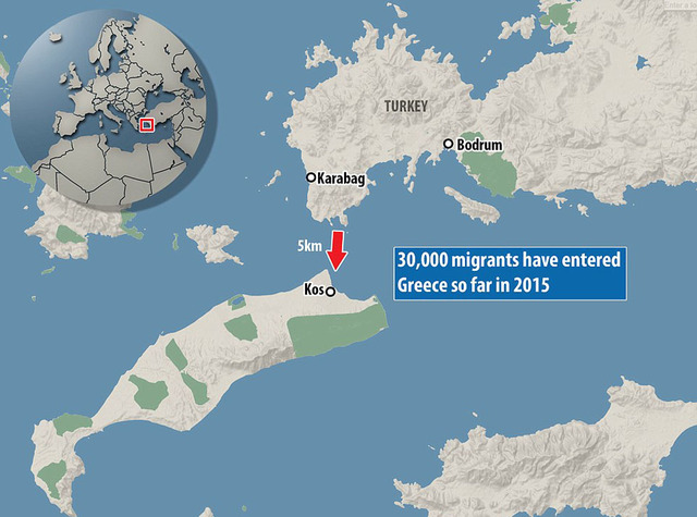 希腊旅游胜地每天涌进300多名非法移民