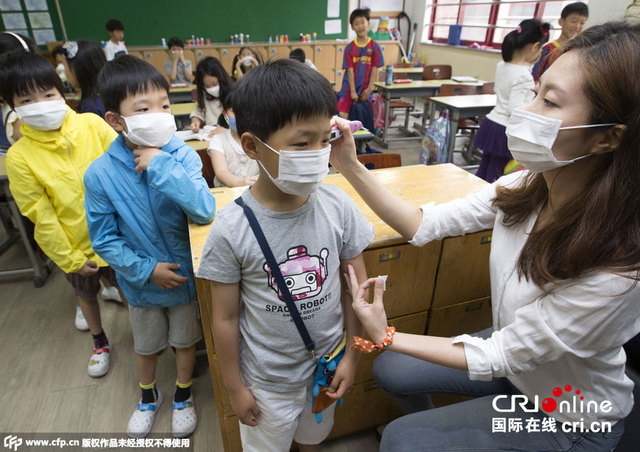 韩国MERS肆虐 首尔地区小学采取预防措施