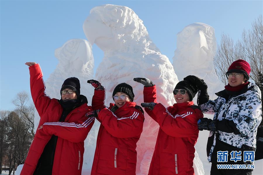 第二十五届全国雪雕比赛在哈尔滨落幕