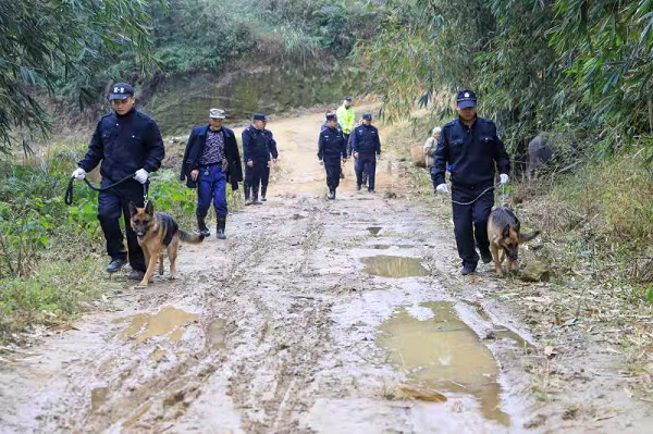 重庆永川民警历经7小时 帮七旬村民寻回丢失母牛