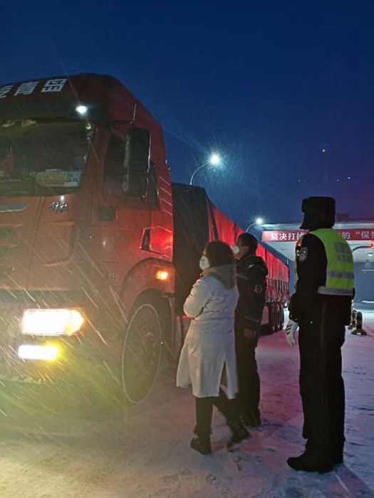 视觉牡丹江：疫情防控一线风雪中的值守