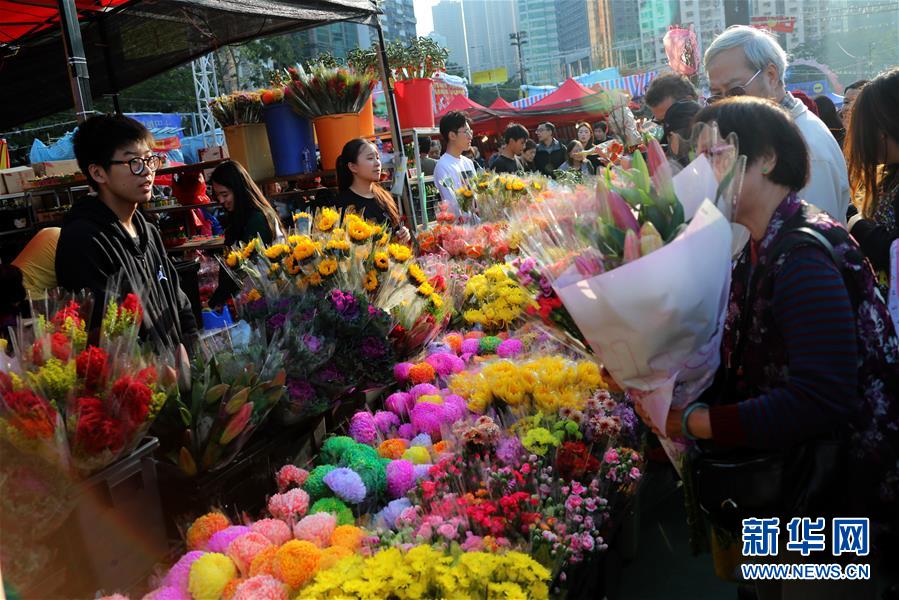 红红火火的香港年宵花市