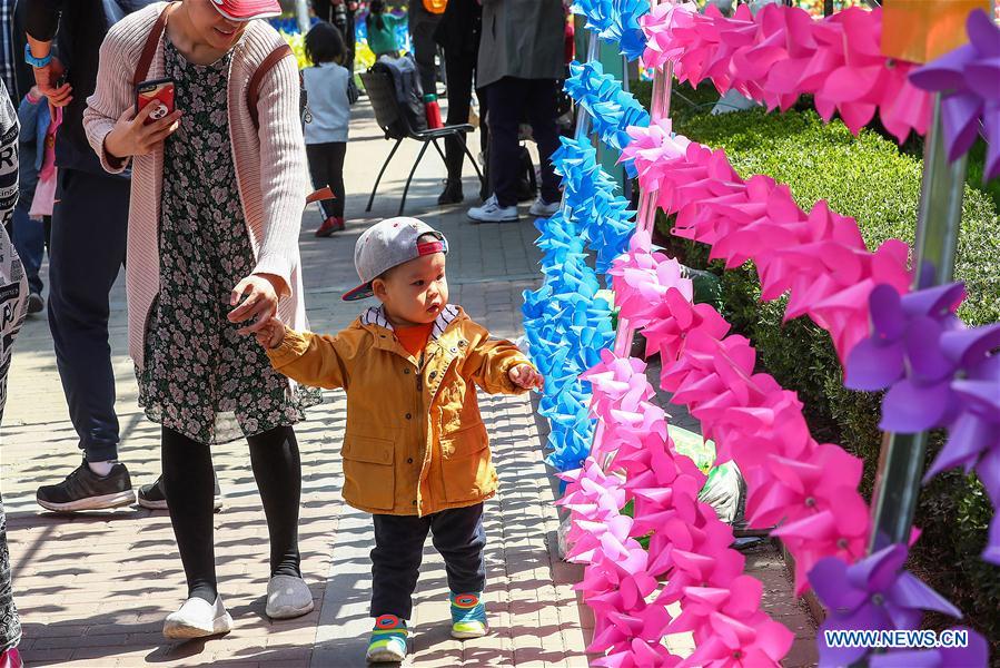 Pinwheel fair held in Beijing