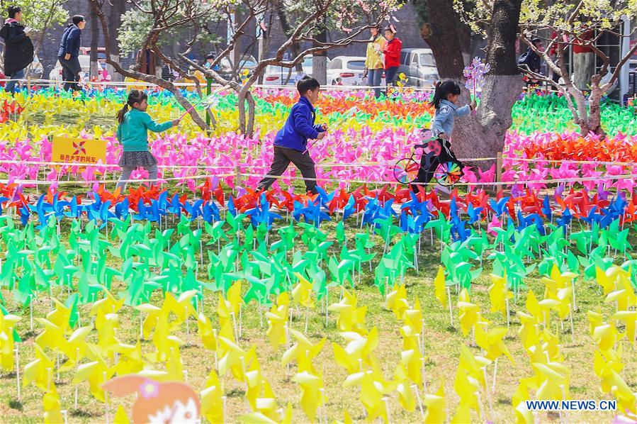 Pinwheel fair held in Beijing