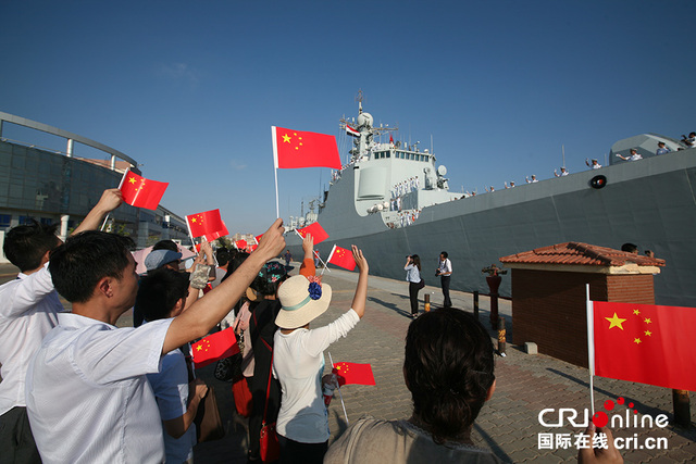 中国海军152舰艇编队结束对埃及访问前往丹麦