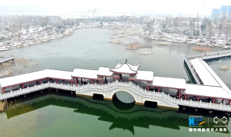 【中原名景-图片】雪后商丘日月湖