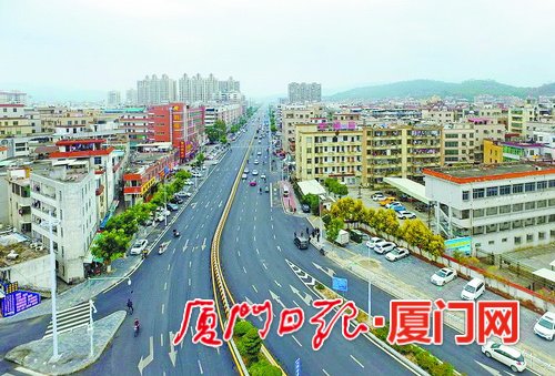 【厦门】【移动版】【Chinanews带图】厦门同南路改造提升工程完成验收 车辆从汀溪镇即可快速进岛