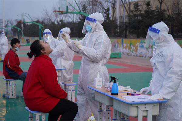 （有修改）渭南经开区对1700余名在校学生及教职工做免费核酸检测