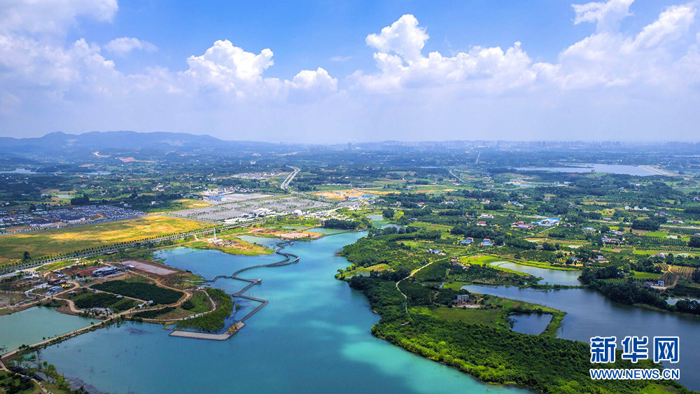 俯瞰湖北荆门极客公园